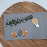 Küchenhandtuch Geschirrtuch Fuchs Weihnachten 