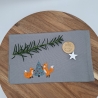 Küchenhandtuch Geschirrtuch Fuchs Weihnachten 