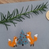 Küchenhandtuch Geschirrtuch Fuchs Weihnachten 