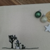 Küchenhandtuch Geschirrtuch Schneemann Winter