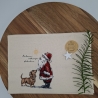 Küchenhandtuch Geschirrtuch Weihnachtsmann 