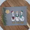Küchenhandtuch Geschirrtuch Gänse Weihnachten 