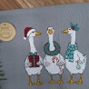 Küchenhandtuch Geschirrtuch Gänse Weihnachten 