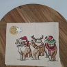 Küchenhandtuch Weihnachten Schottisches Hochlandrind 