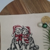 Küchenhandtuch Geschirrtuch Katzen Weihnachten 