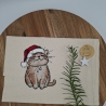 Küchenhandtuch Geschirrtuch Katze Weihnachten 