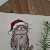 Küchenhandtuch Geschirrtuch Katze Weihnachten 