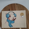 Küchenhandtuch Geschirrtuch Schwein Winter