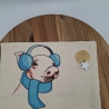 Küchenhandtuch Geschirrtuch Schwein Winter