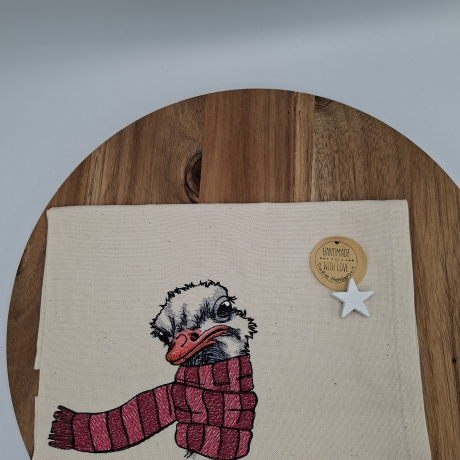 Küchenhandtuch Geschirrtuch Strauß Winter