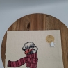 Küchenhandtuch Geschirrtuch Strauß Winter