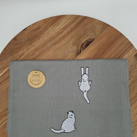 Küchenhandtuch Geschirrtuch Katzen