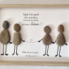 Steinbild für Mama & Papa – persönliches Geschenk von den Kindern