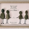 Steinbild für Mama & Papa – persönliches Geschenk von den Kindern