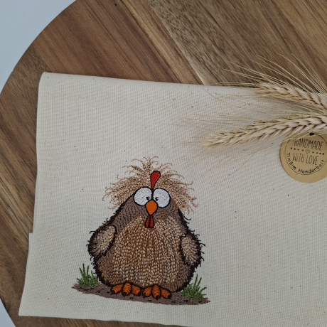 Küchenhandtuch Geschirrtuch Huhn
