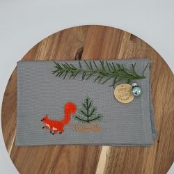 Küchenhandtuch Geschirrtuch Eichhörnchen Weihnachten 