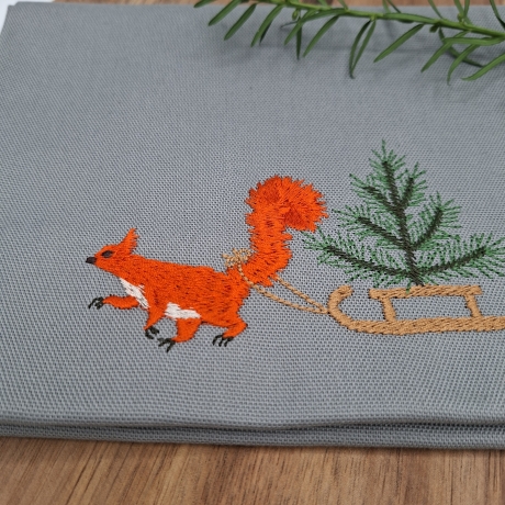 Küchenhandtuch Geschirrtuch Eichhörnchen Weihnachten 