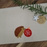 Küchenhandtuch Geschirrtuch Igel Weihnachten 