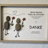 Steinbild als Dankeschön–persönliches Geschenk für liebe Menschen