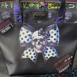 Tasche More Bag Rebell Bones Skull Schleife