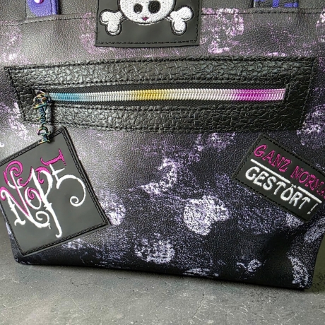 Tasche More Bag Rebell Bones Skull Schleife