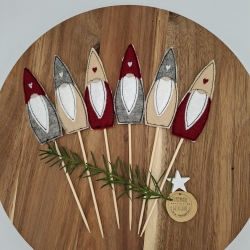 Blumenstecker Wichtel Weihnachtsmann
