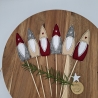 Blumenstecker Wichtel Weihnachtsmann