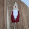 Blumenstecker Wichtel Weihnachtsmann