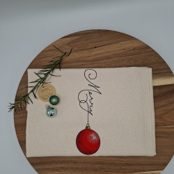 Küchenhandtuch Geschirrtuch Kugel Weihnachten 