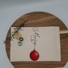 Küchenhandtuch Geschirrtuch Kugel Weihnachten 