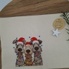 Küchenhandtuch Geschirrtuch Hunde Weihnachten 