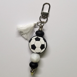 Anhänger Fußball Silikonperlen