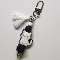 Anhänger Katze Silikonperlen
