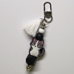 Anhänger Katze Silikonperlen