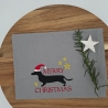 Küchenhandtuch Dackel Weihnachten 
