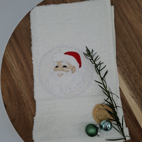 Gästehandtuch Weihnachtsmann