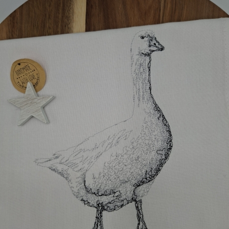 Küchenhandtuch Geschirrtuch Gans