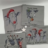 Küchenhandtuch Kühe Weihnachten 