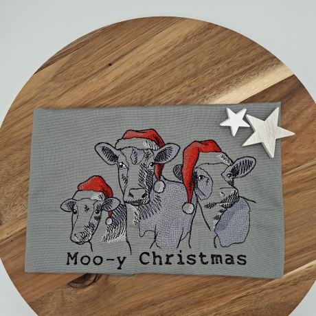 Küchenhandtuch Kühe Weihnachten 