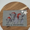 Küchenhandtuch Kühe Weihnachten 