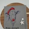 Küchenhandtuch Kühe Weihnachten 