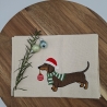 Küchenhandtuch Dackel Weihnachten 