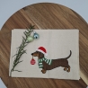 Küchenhandtuch Dackel Weihnachten 