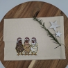 Küchenhandtuch Hühner Weihnachten 