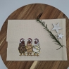 Küchenhandtuch Hühner Weihnachten 