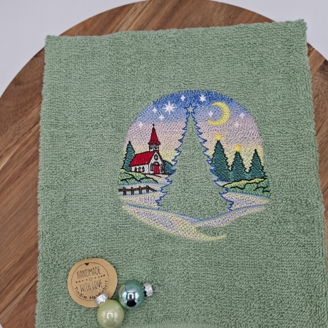 Gästehandtuch Weihnachten Tanne