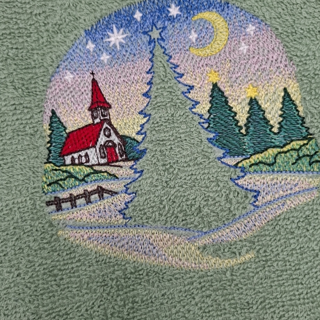 Gästehandtuch Weihnachten Tanne