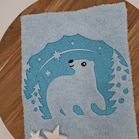 Gästehandtuch Eisbär