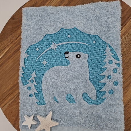 Gästehandtuch Eisbär