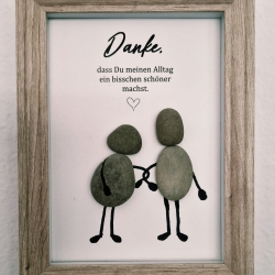 Steinbild Danke – besonderes Geschenk für einen lieben Menschen